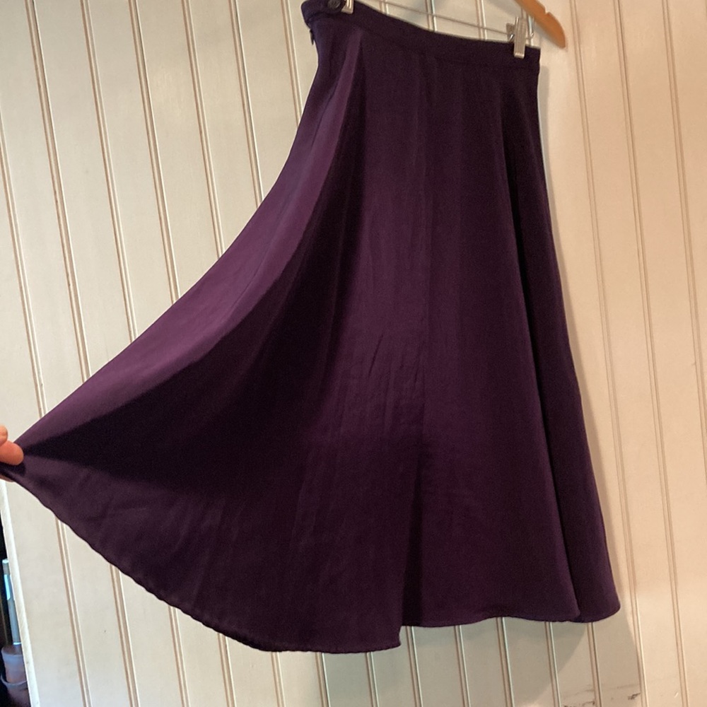 American Apparel Purple Midi Skirt